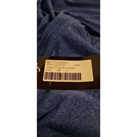 Ultra club‎ Ladies Cool and Dry Pullover Zipup Royal Heather Size Medium NEW - Picture 3 of 3